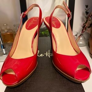 Cole Haan Nike Air Red Patent Leather Heels
